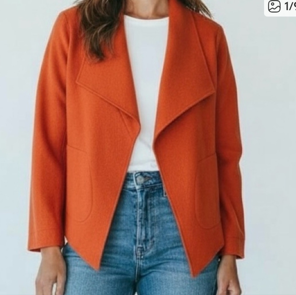 Elliott Lauren Rust Open Front Jacket